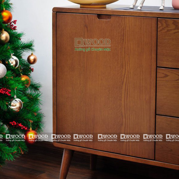 Tủ trang trí Dwood gỗ tần bì phong cách Rustic